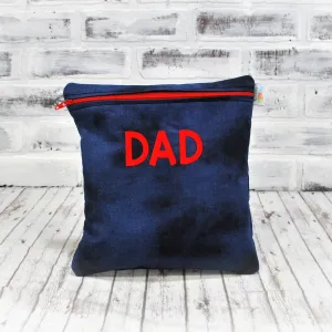Personalized Denim Blue Reusable Food Bag