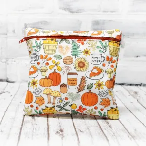 Personalized Pumpkin Doodles Reusable Food Bag