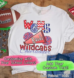Personalized School Cheerleader Tee