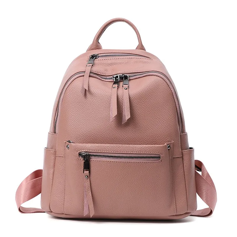 Piccadilly Backpack Casual Backpack for Women, Pebbled Leather, One Size