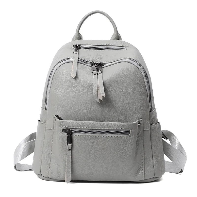 Piccadilly Backpack Casual Backpack for Women, Pebbled Leather, One Size