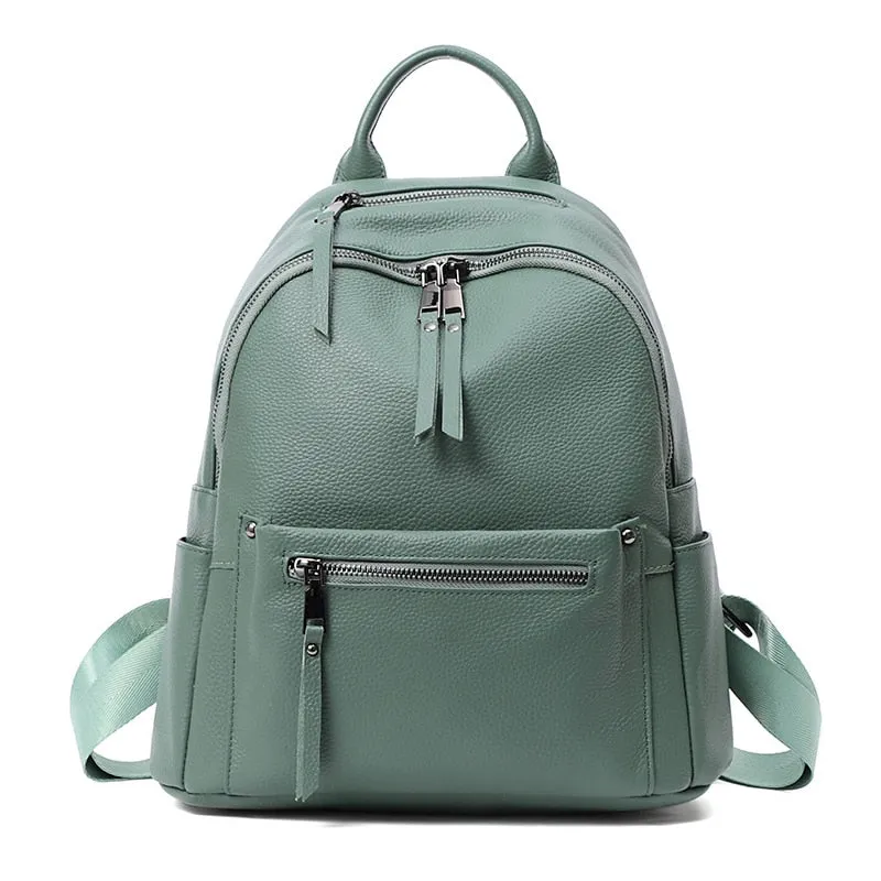 Piccadilly Backpack Casual Backpack for Women, Pebbled Leather, One Size