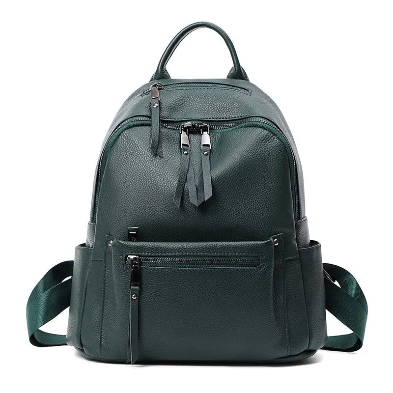 Piccadilly Backpack Casual Backpack for Women, Pebbled Leather, One Size