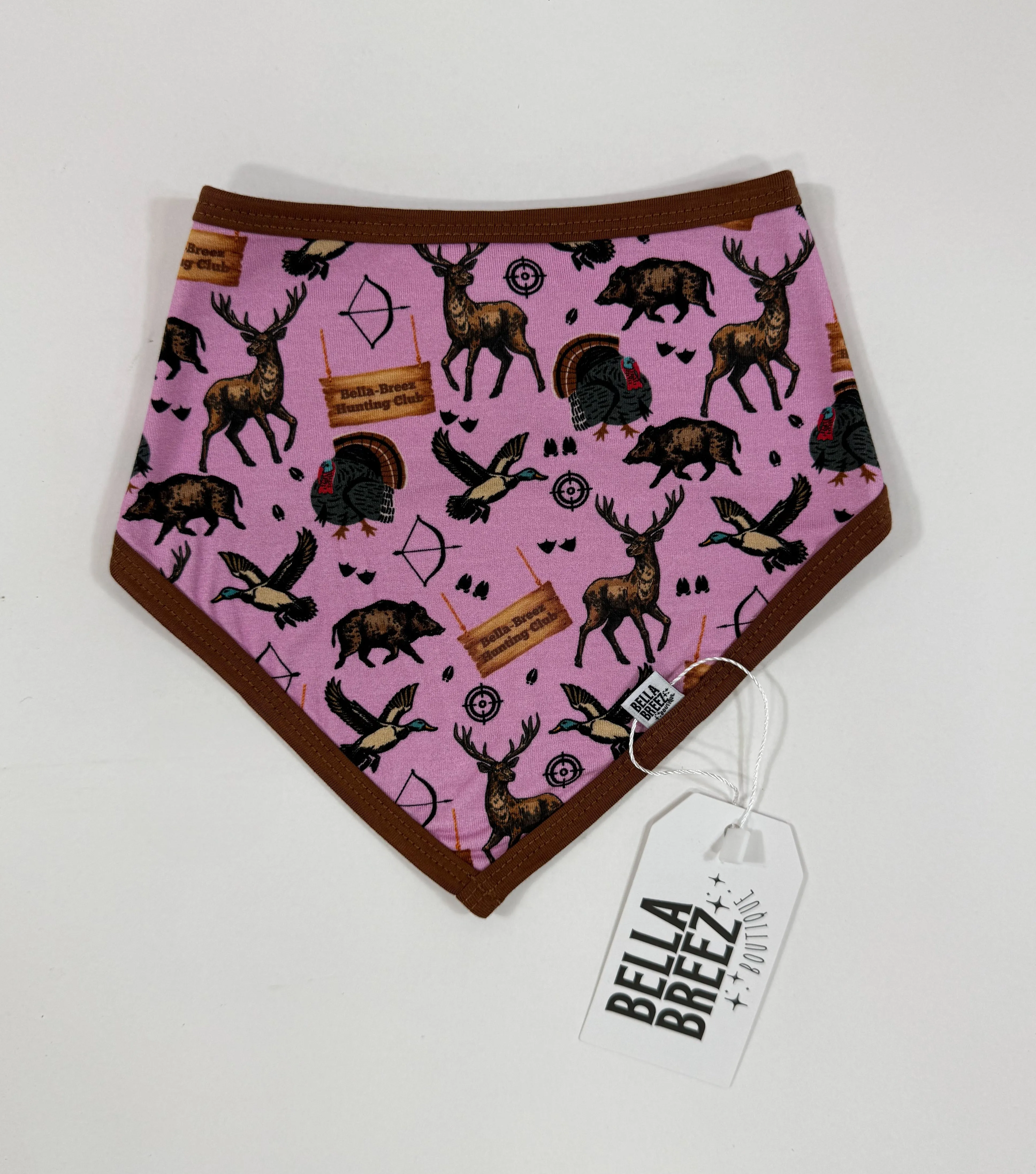 PINK Bella-Breez Hunting Club Bamboo Bib