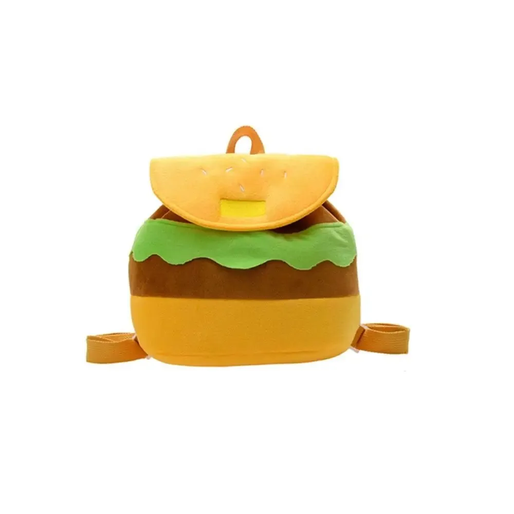 Plush Hamburger Kids Backpack