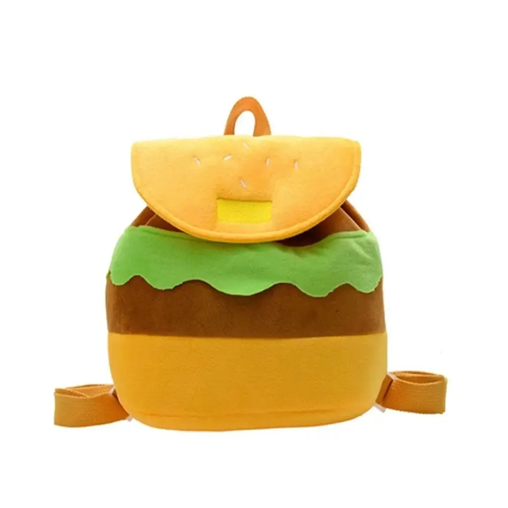 Plush Hamburger Kids Backpack