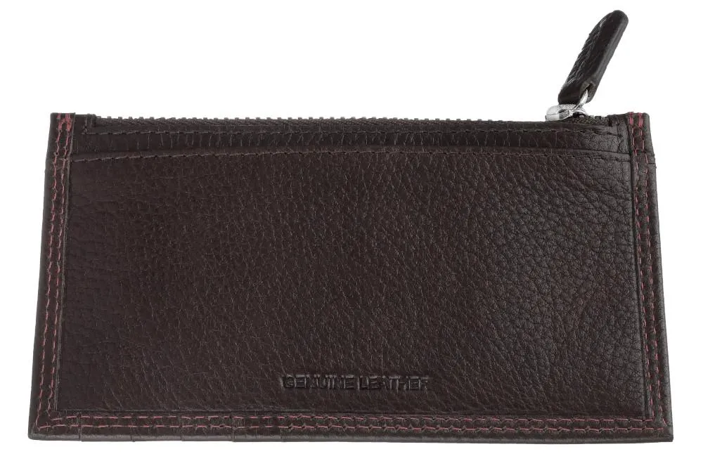 Porte-cartes avec pochette zippée