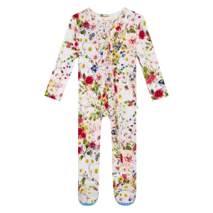 Posh Peanut- Barbara Footie Ruffled Zippered One Piece