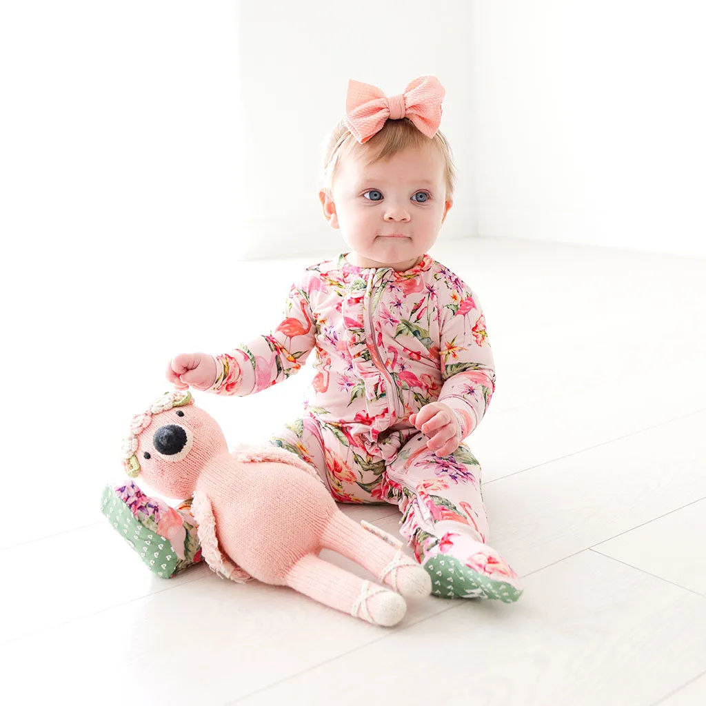 Posh Peanut Leilani Ruffled Zippered Footie
