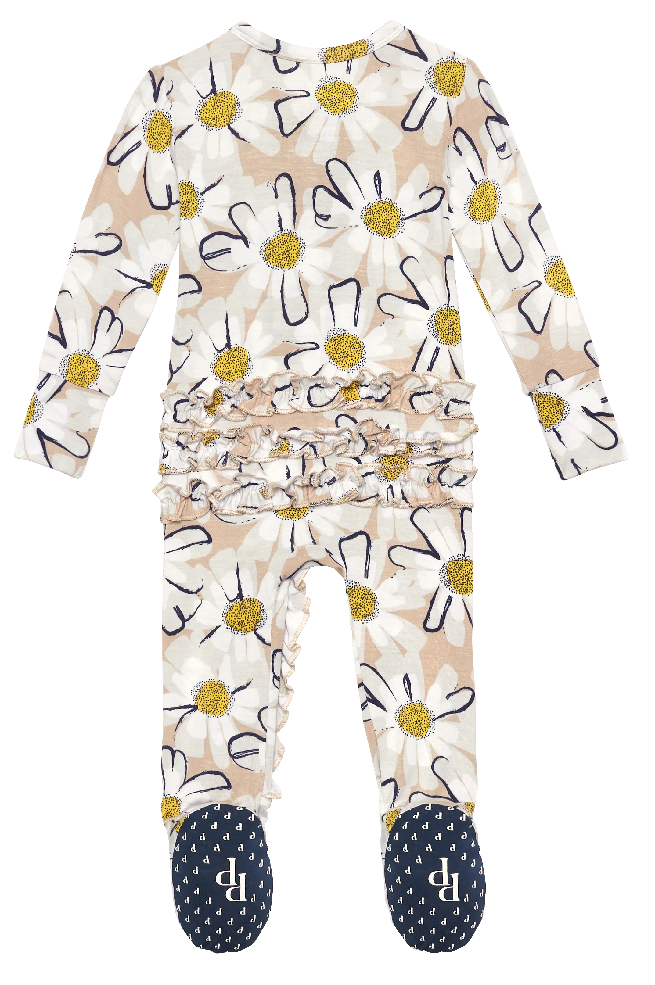 Posh Peanut Maxine Ruffled Zippered Footie