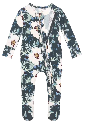 Posh Peanut Payton Ruffled Zippered Footie