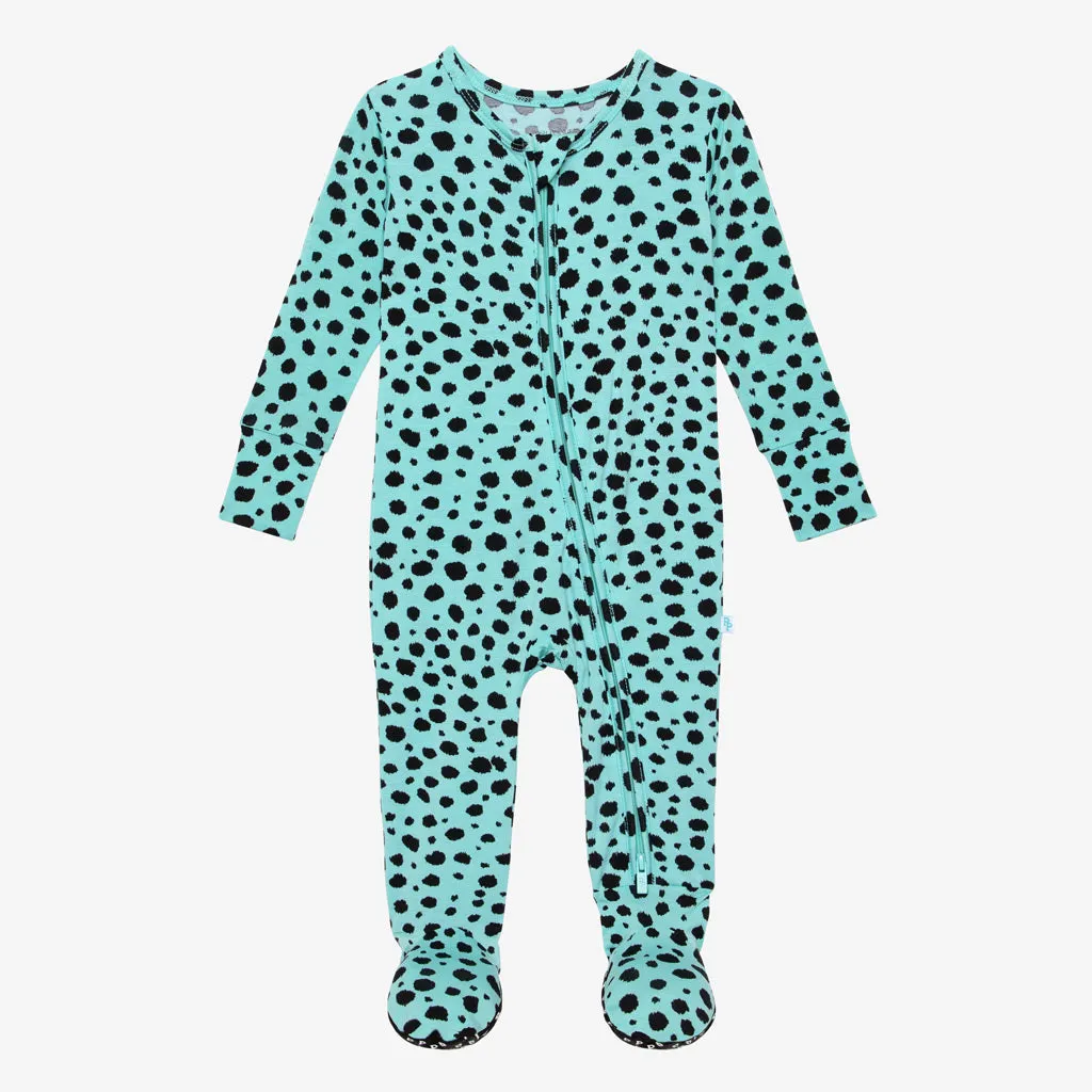 Posh Peanut Pebbles Zippered Footie