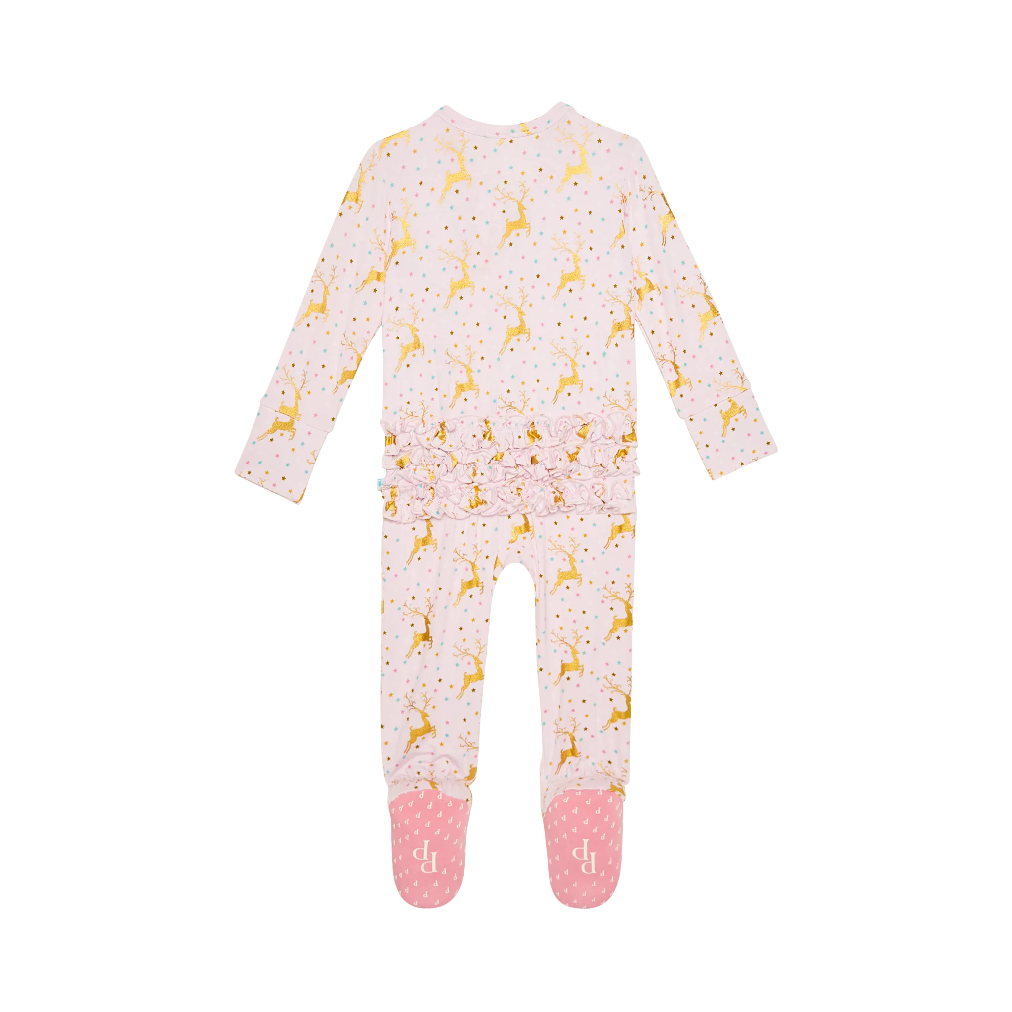 Posh Peanut Ryleigh Ruffled Zippered Footie