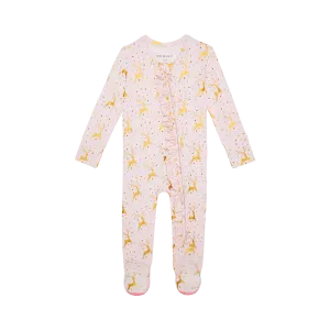 Posh Peanut Ryleigh Ruffled Zippered Footie