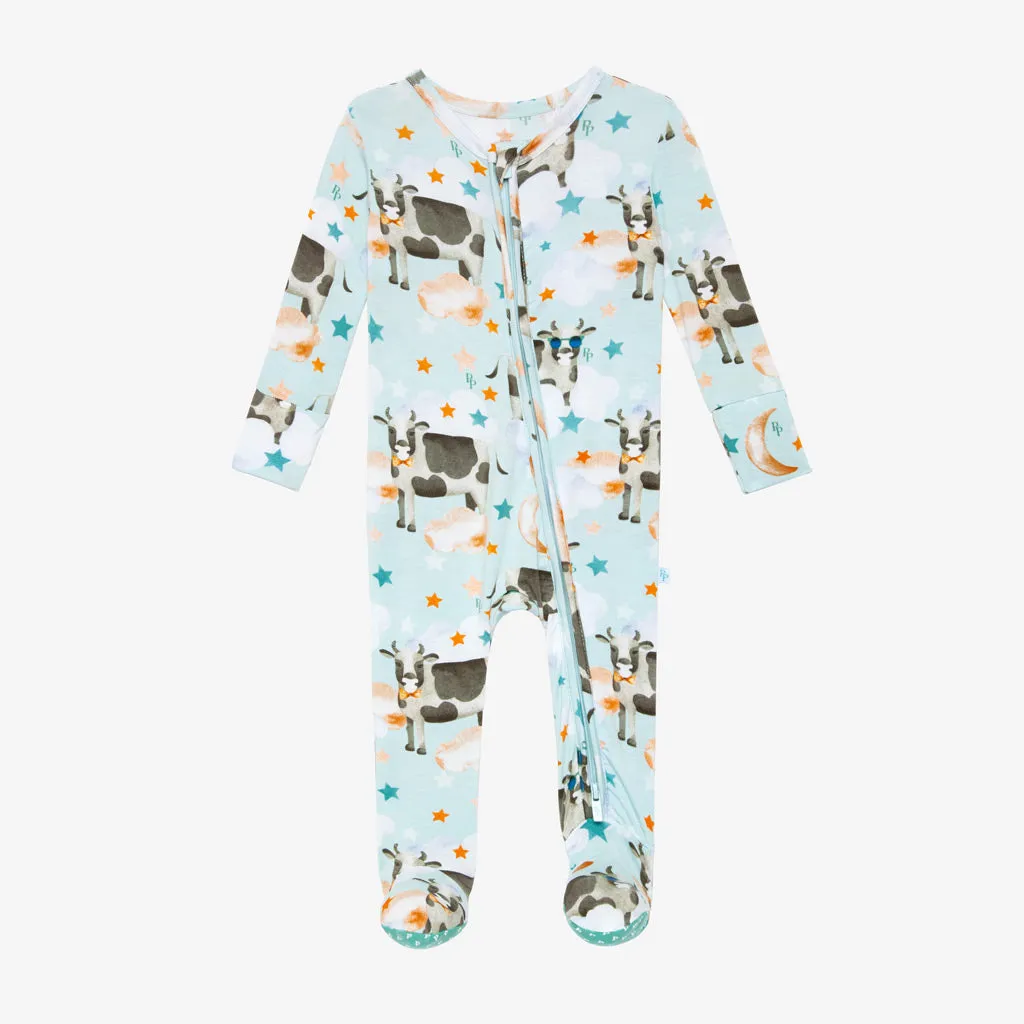 Posh Peanut Tex Zippered Footie