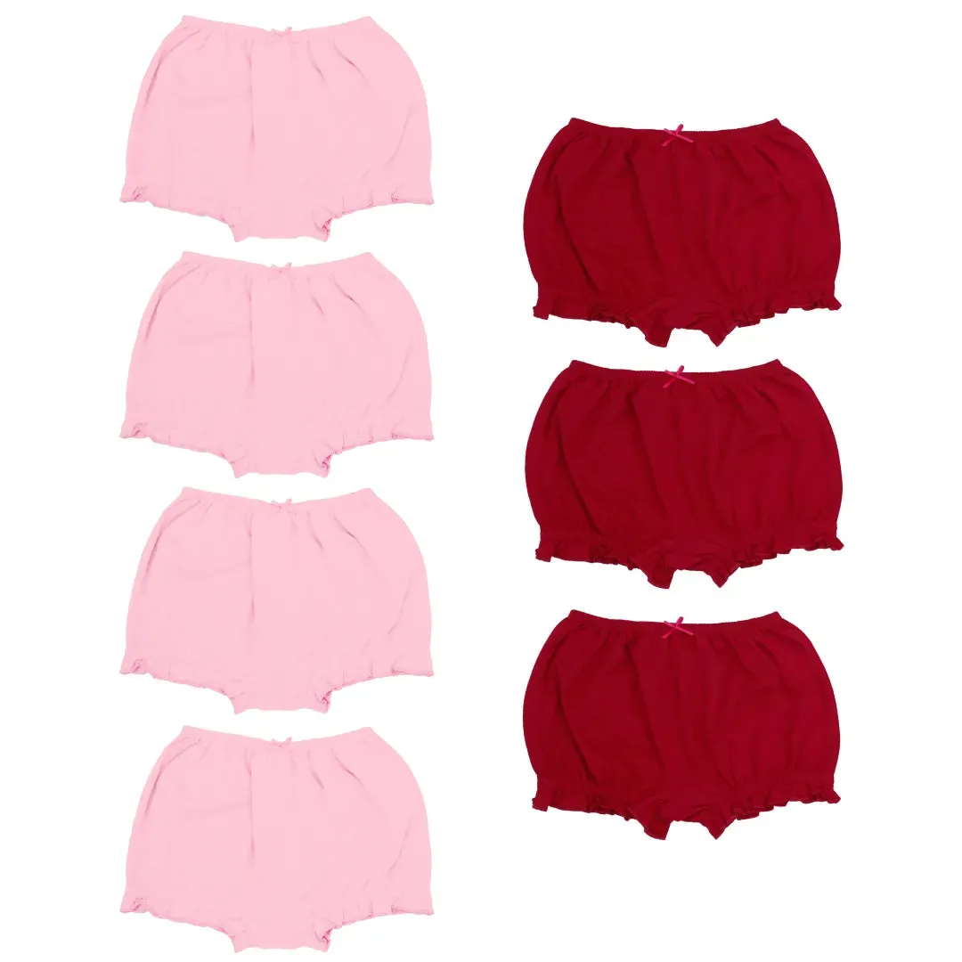 Power Of Choice Girl's Bloomers | Free DIY Iron On Stickers | Ultra Soft Waistband | Protects Privacy | 7 Pack