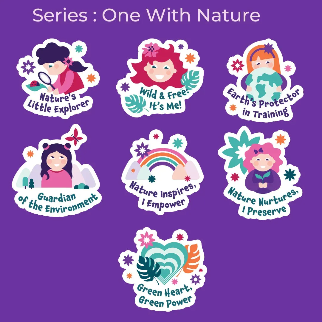 Power Of Choice Girl's Bloomers | Free DIY Iron On Stickers | Ultra Soft Waistband | Protects Privacy | 7 Pack