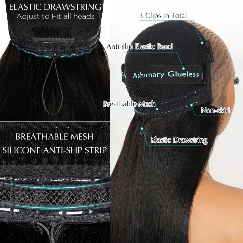 Pull Go 13x4 Lace Wig Brown with Ginger Highlights Body Wave Transparent Lace Frontal Human Hair Wig