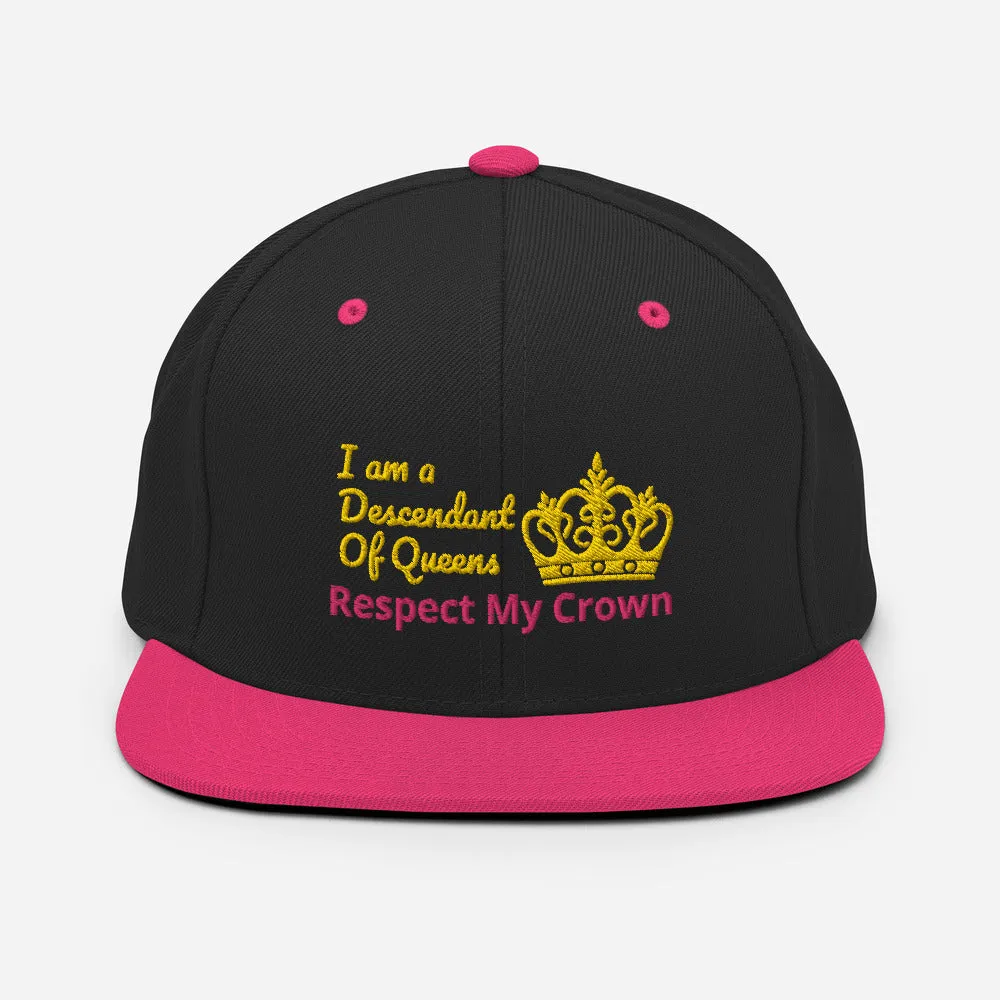 Queen Snapback Hat