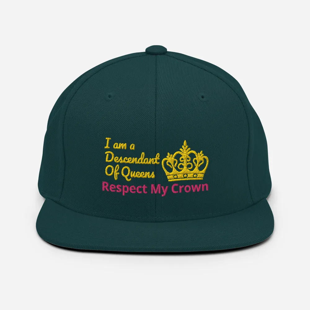 Queen Snapback Hat