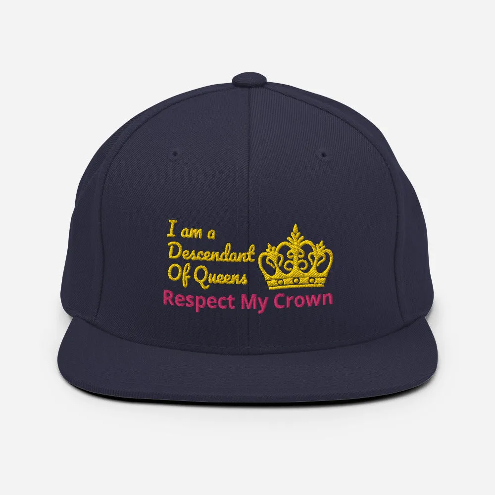 Queen Snapback Hat