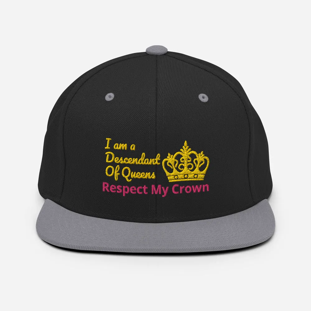 Queen Snapback Hat