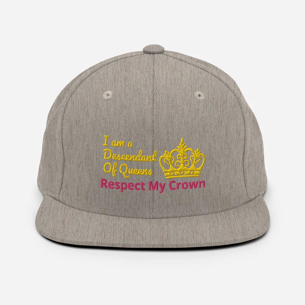 Queen Snapback Hat