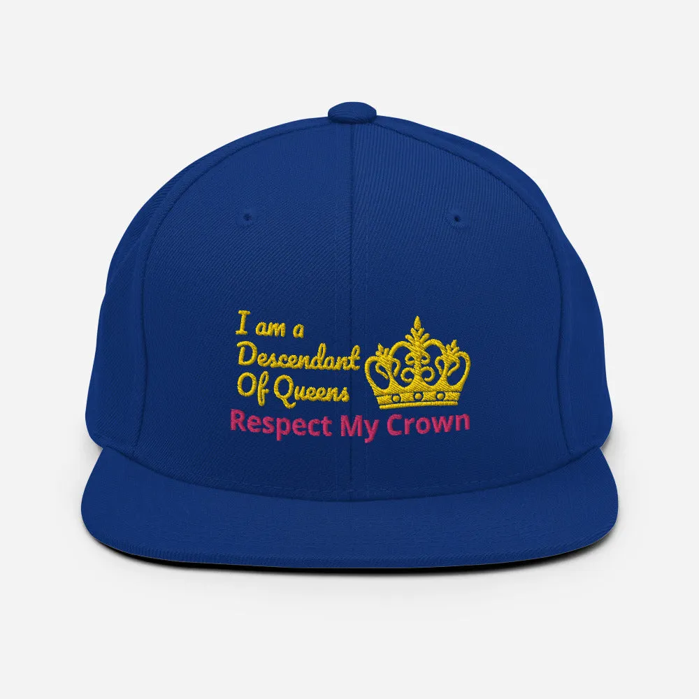 Queen Snapback Hat