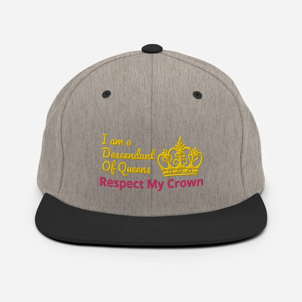 Queen Snapback Hat