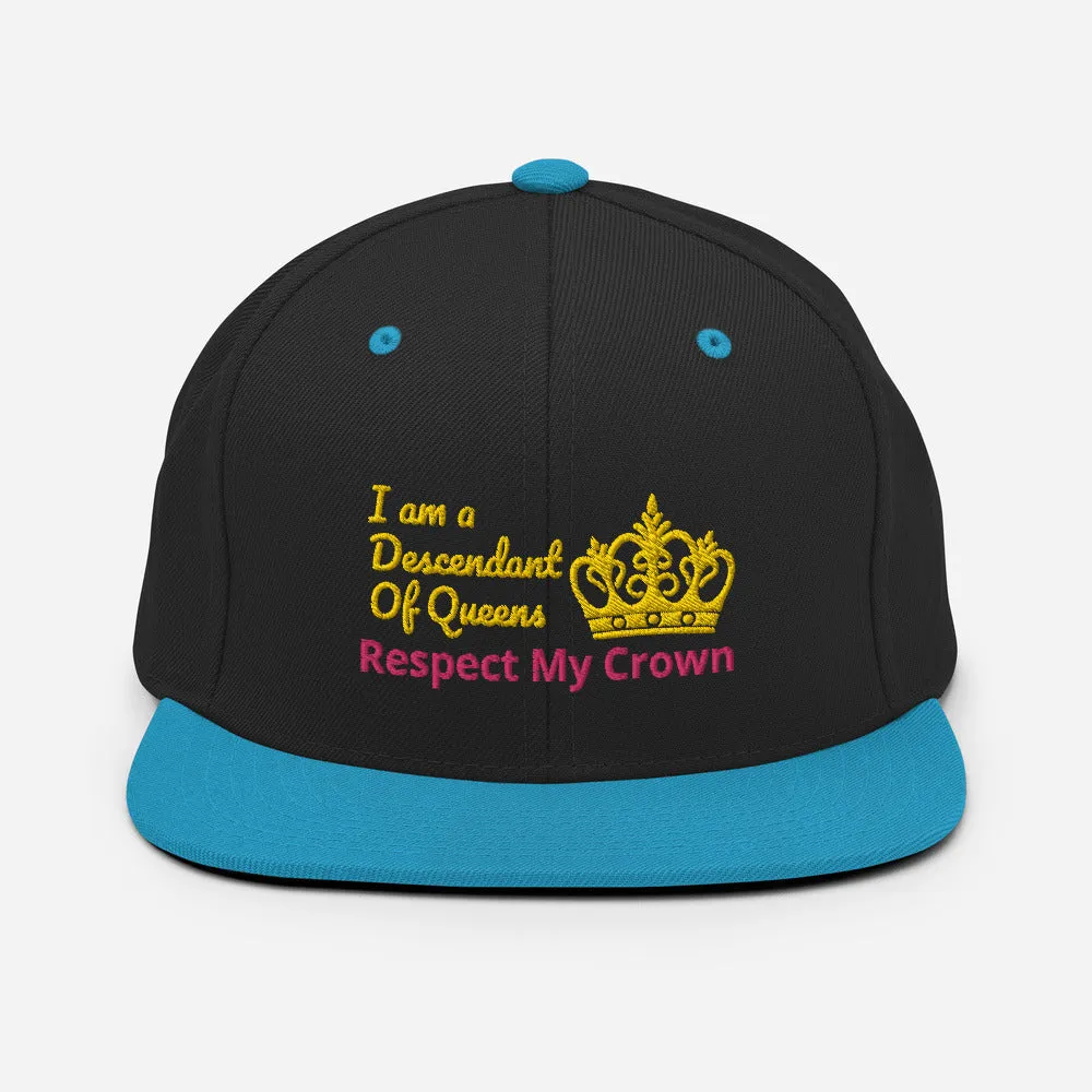 Queen Snapback Hat