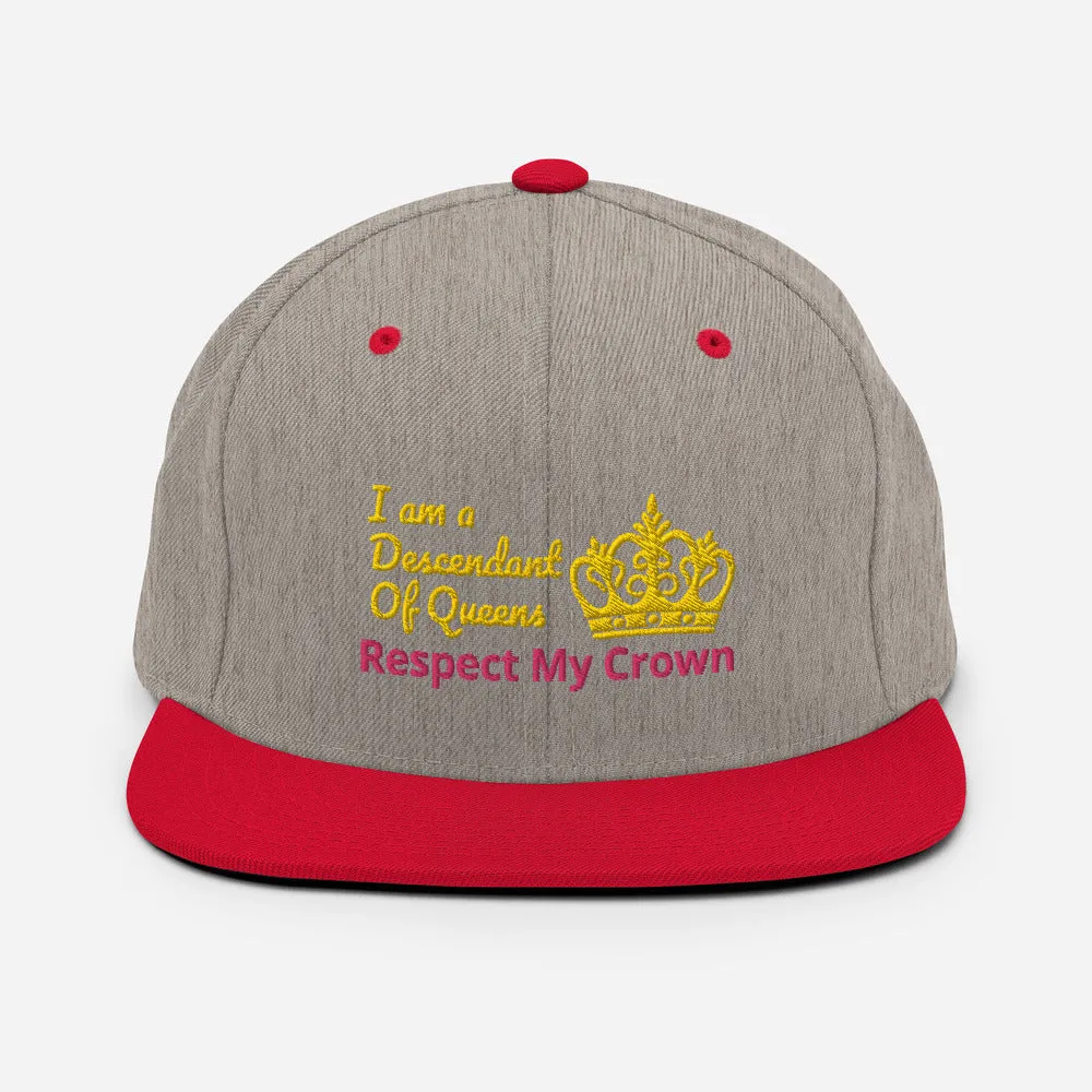 Queen Snapback Hat