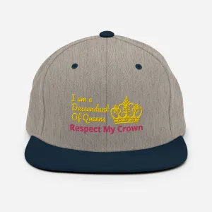 Queen Snapback Hat