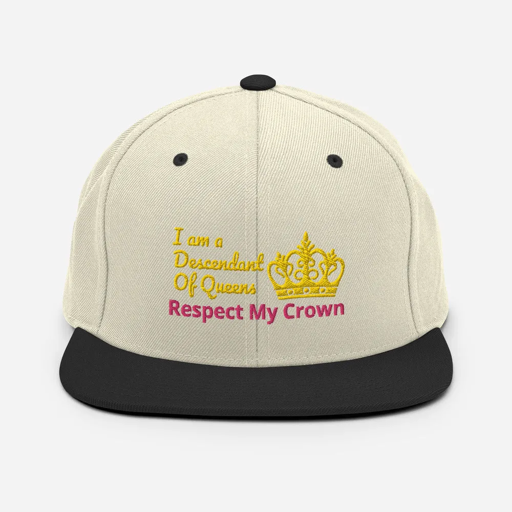 Queen Snapback Hat