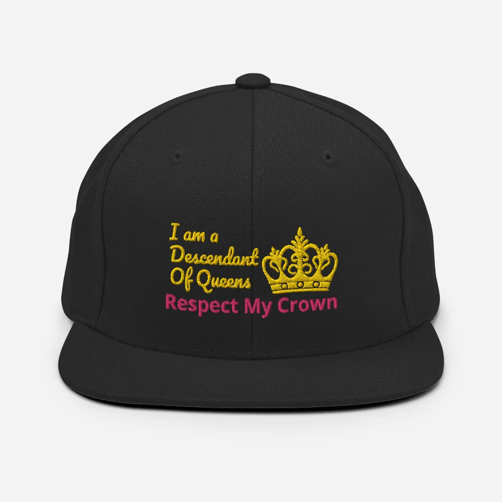 Queen Snapback Hat