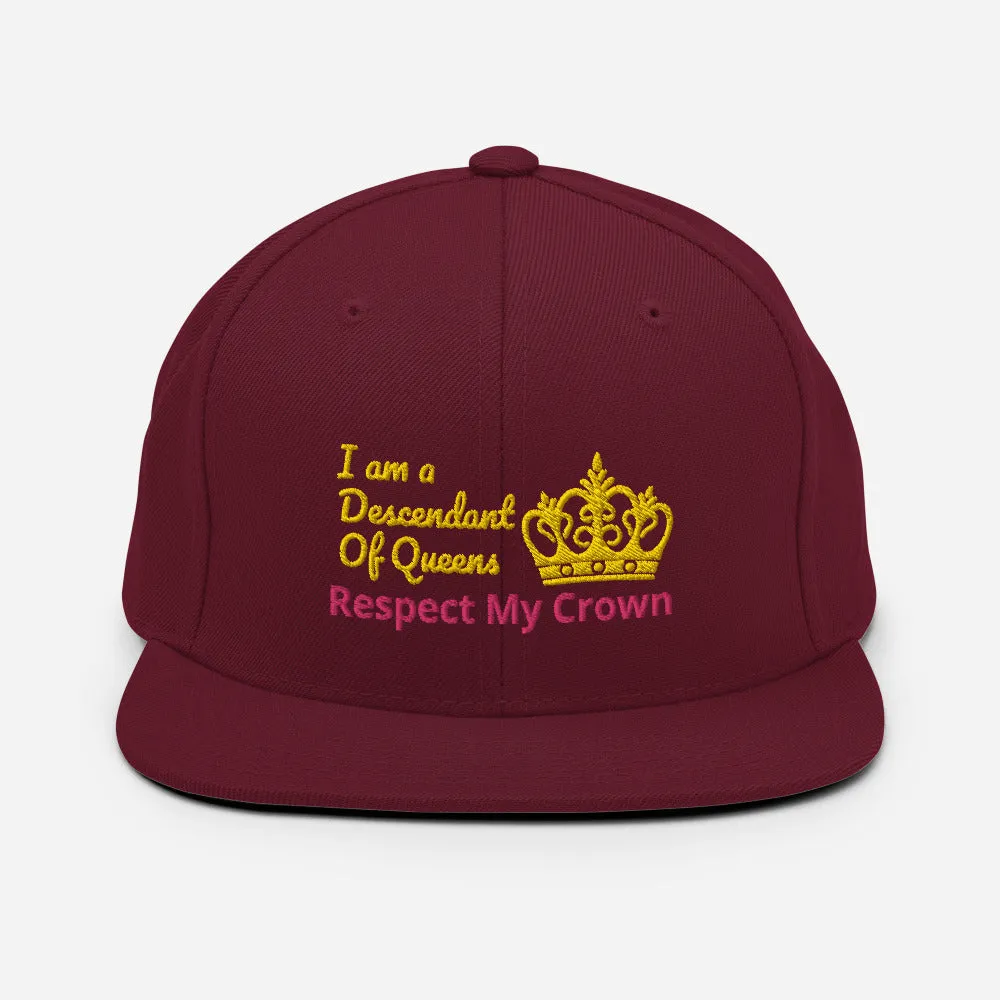Queen Snapback Hat