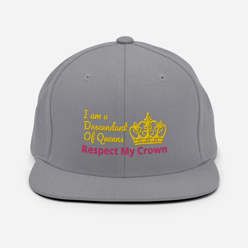 Queen Snapback Hat