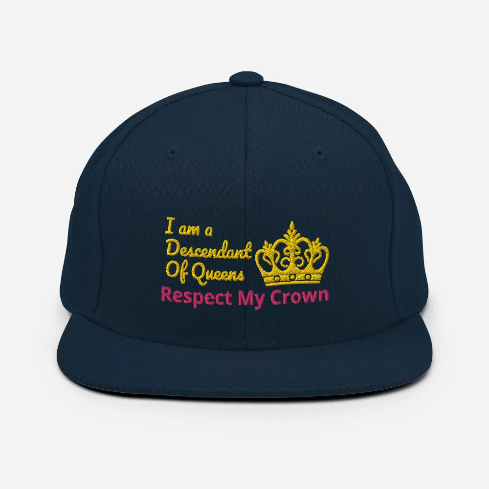 Queen Snapback Hat