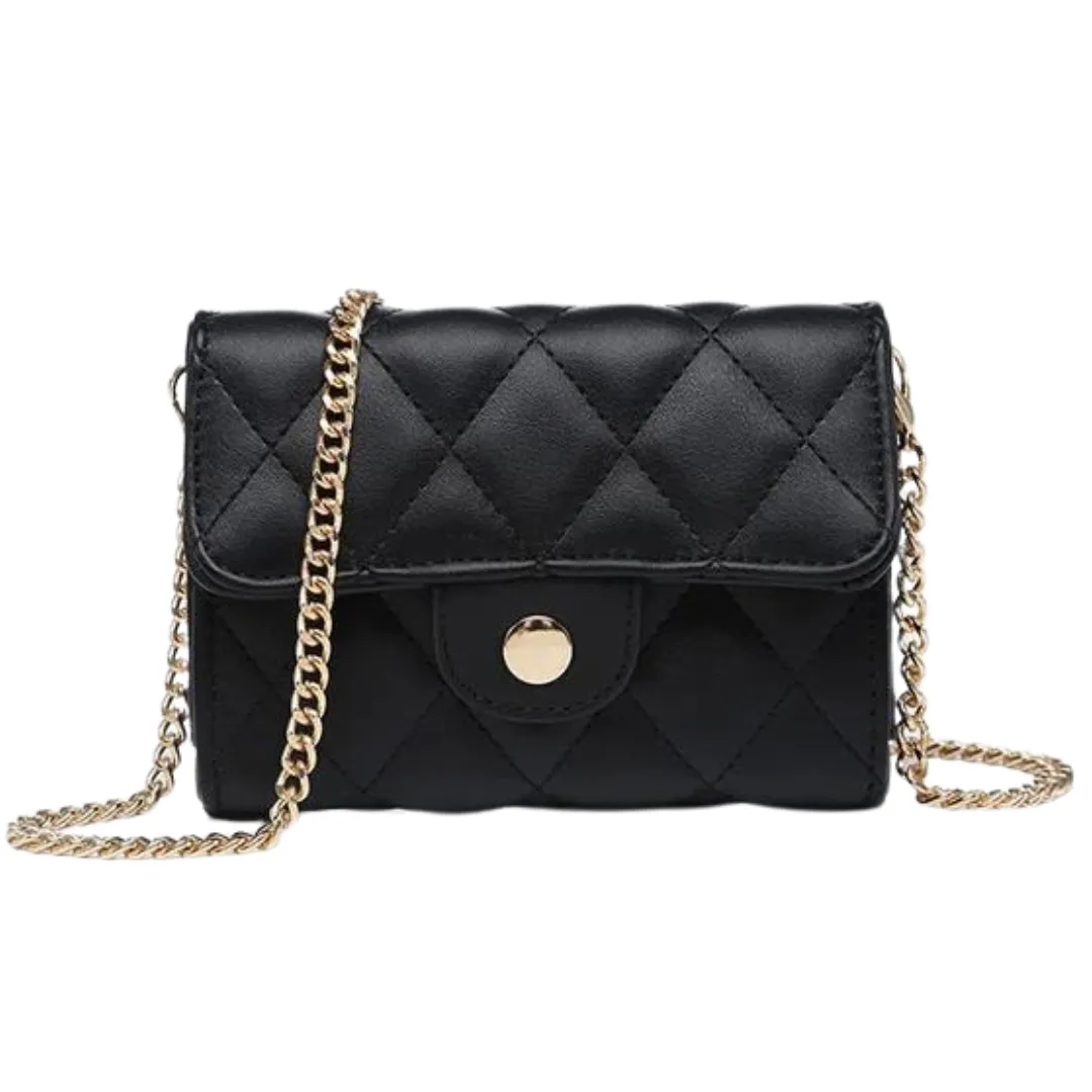 Quilted Mini Bag w/ Chain