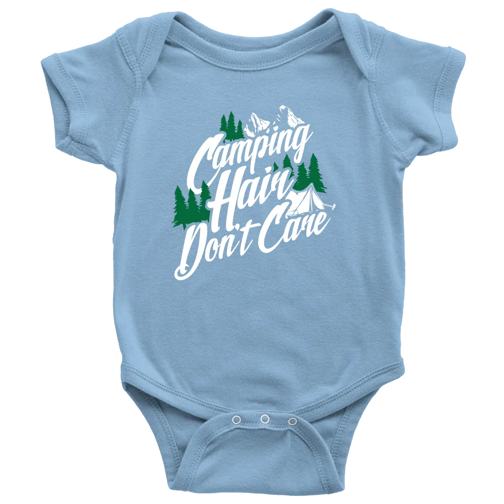 "Camping Hair Don't Care" Onesie