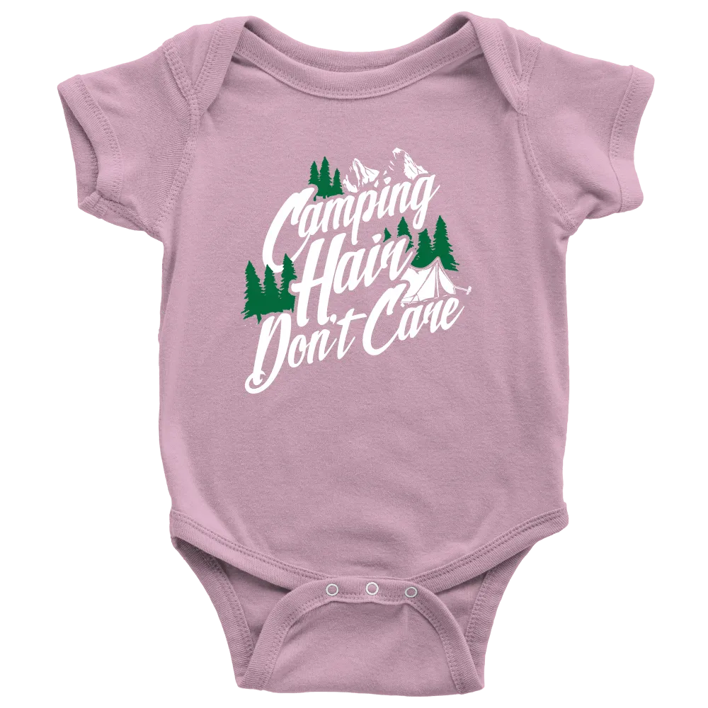 "Camping Hair Don't Care" Onesie