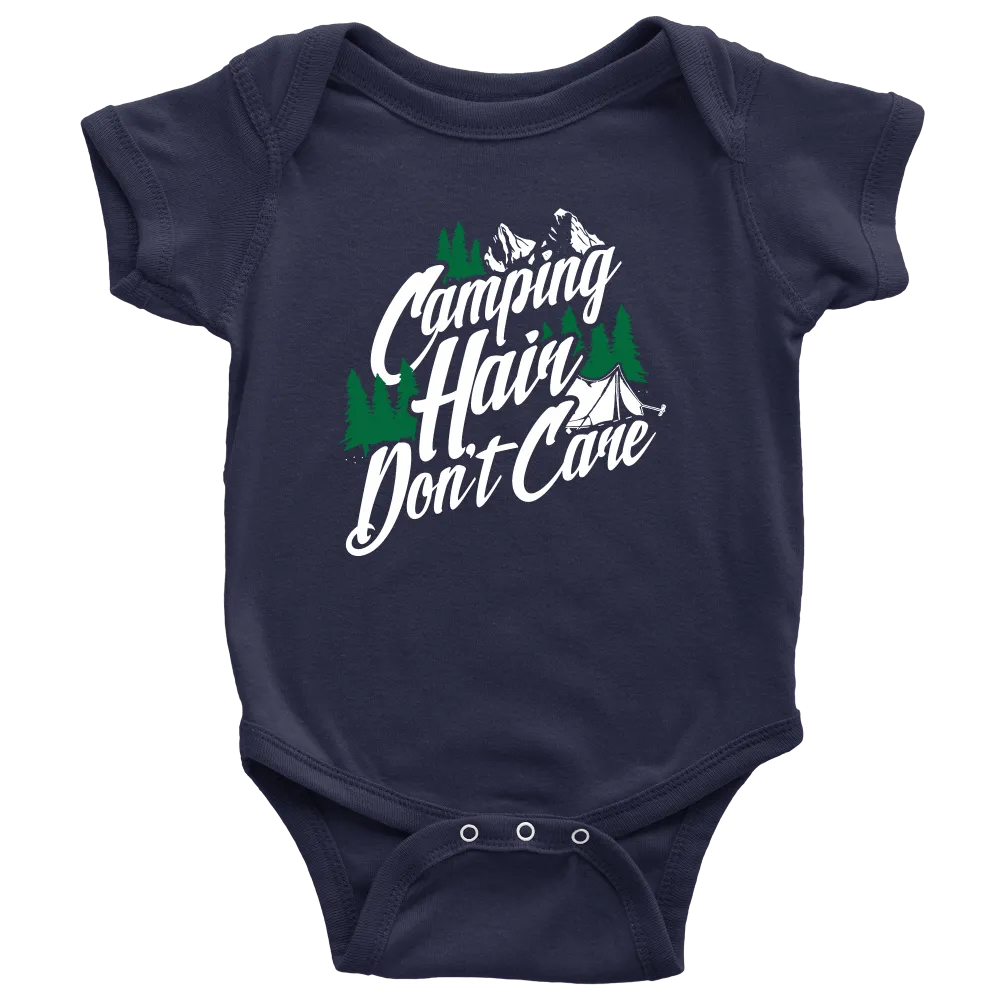 "Camping Hair Don't Care" Onesie