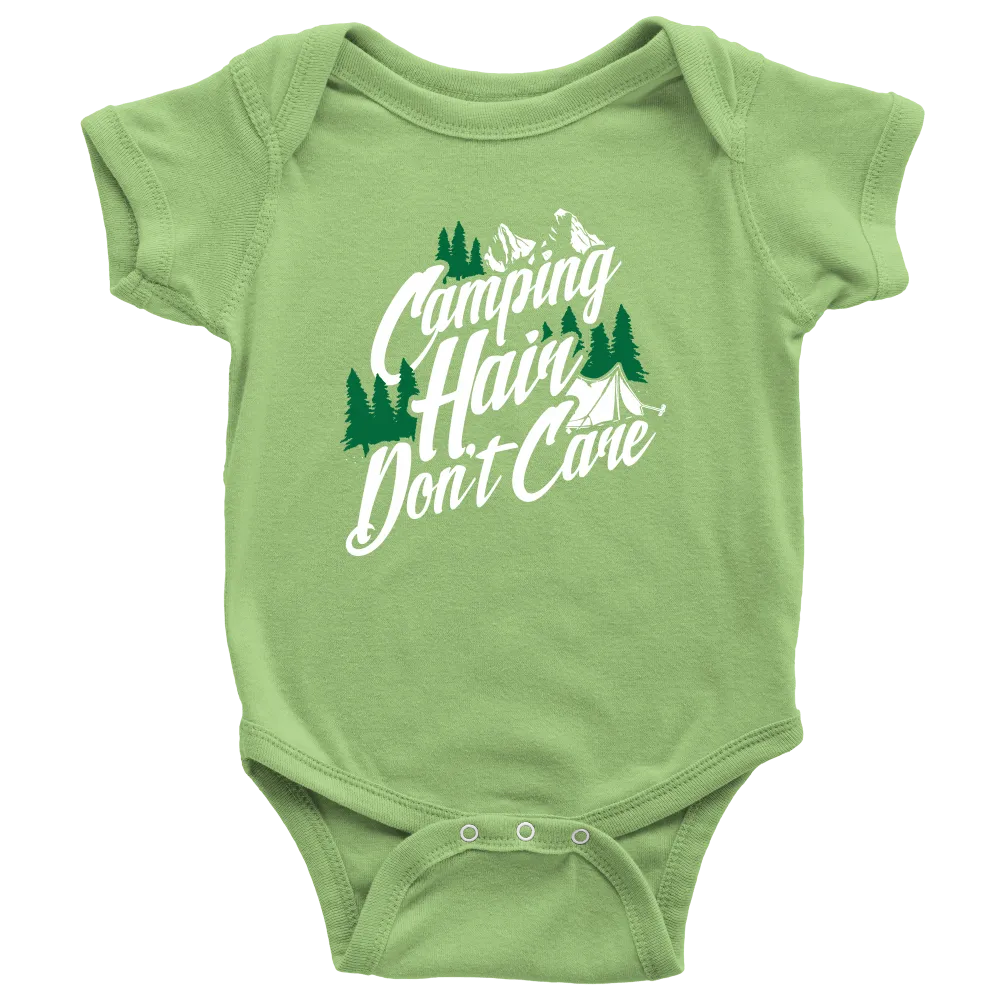 "Camping Hair Don't Care" Onesie