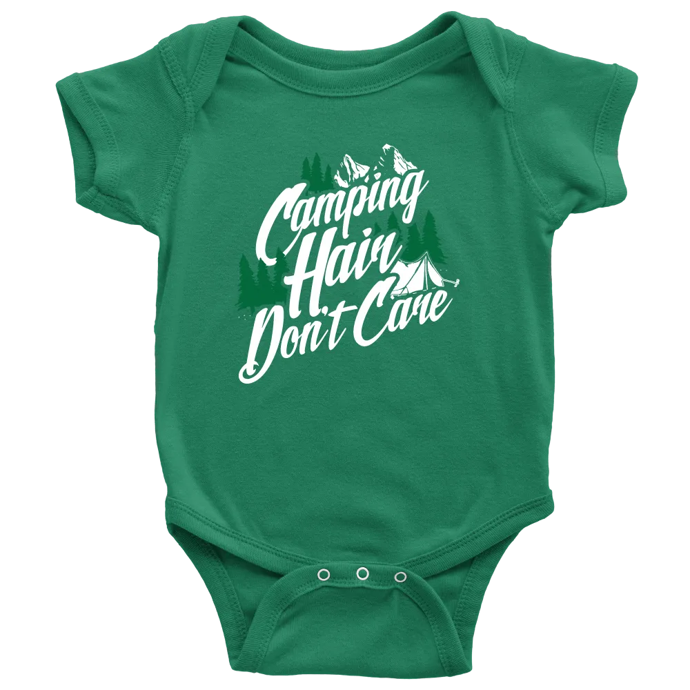 "Camping Hair Don't Care" Onesie