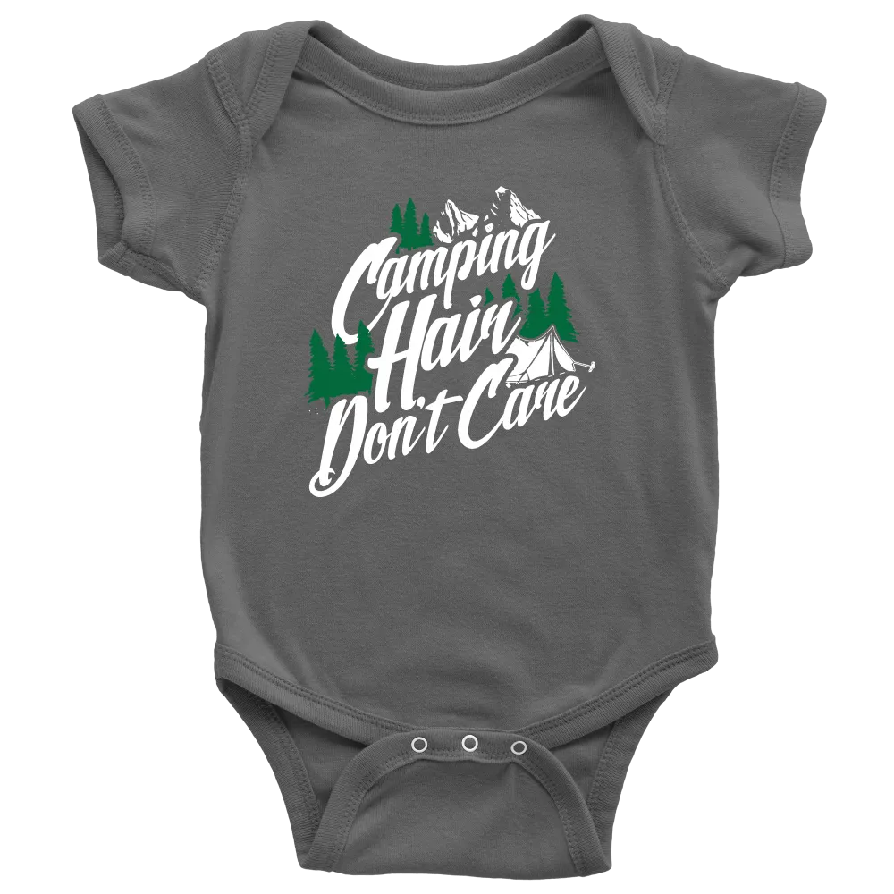 "Camping Hair Don't Care" Onesie