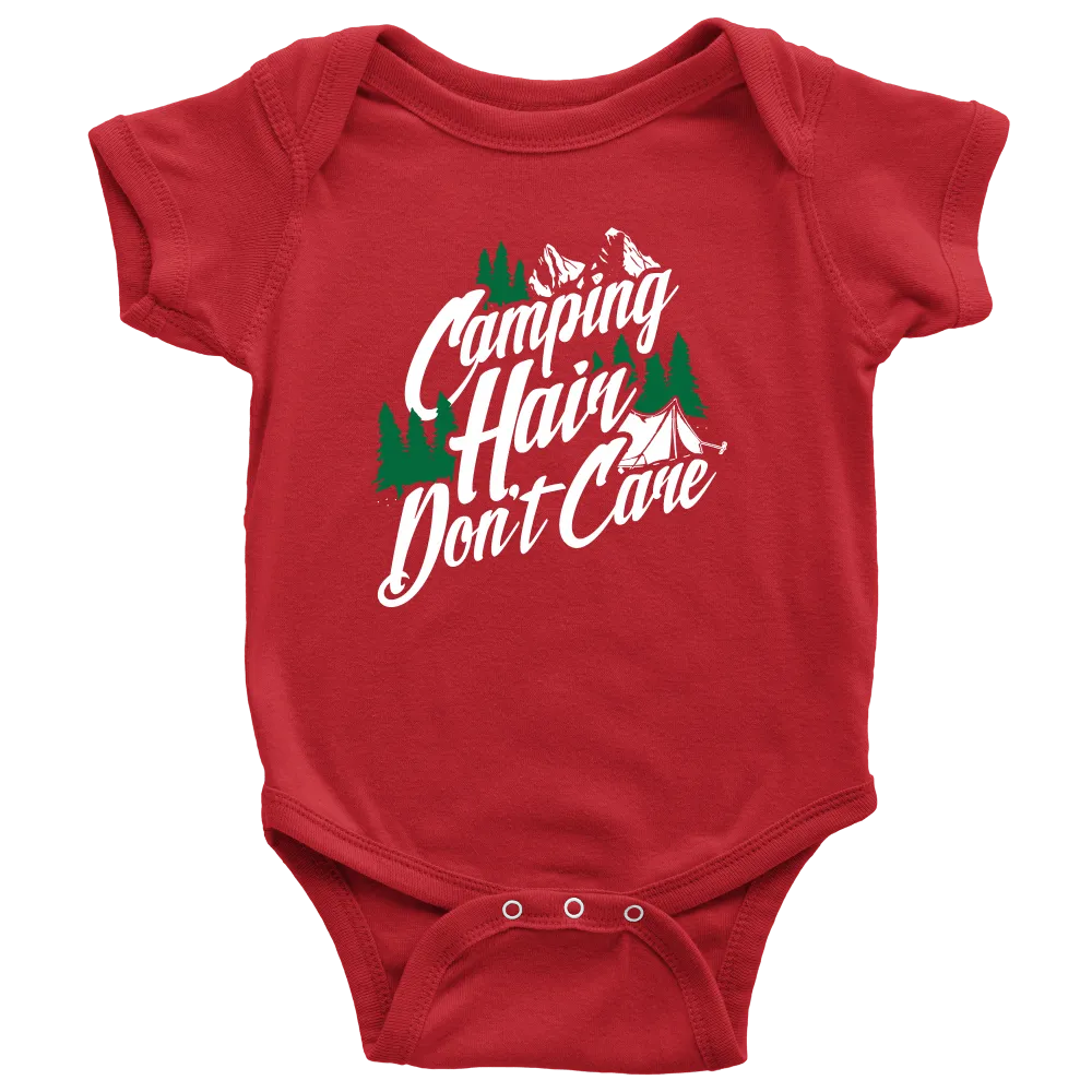 "Camping Hair Don't Care" Onesie