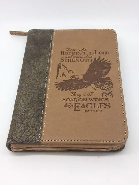 "Soar on Wings like Angels " Zippered Journal with Scripture Passage Pages