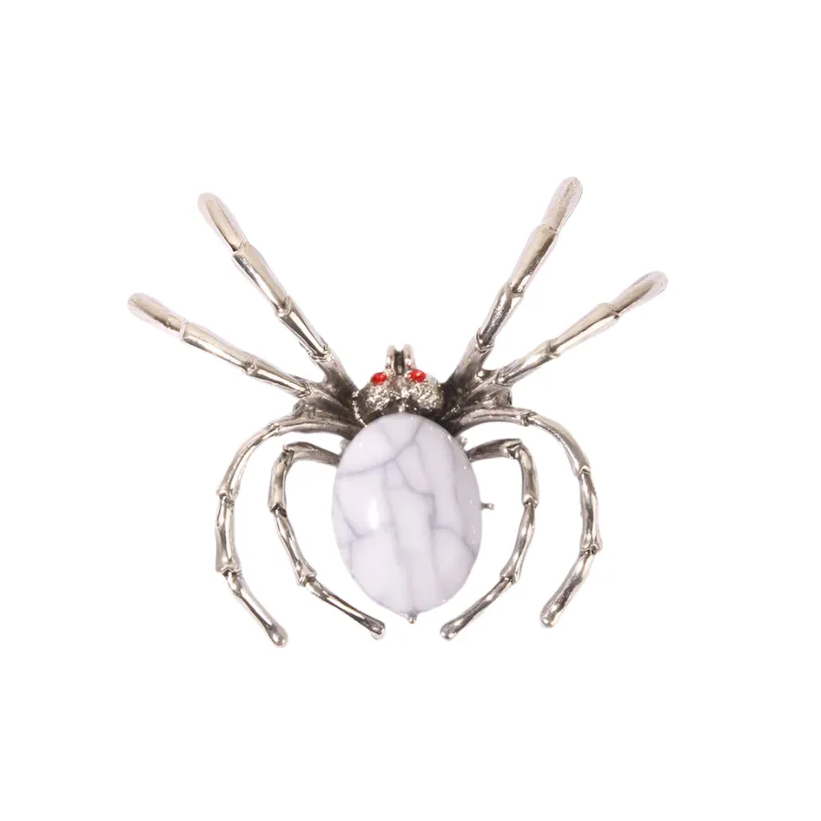 "Web of Glamour" Spider Brooch