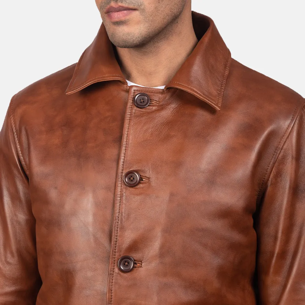 Radiance Brown Leather Jacket