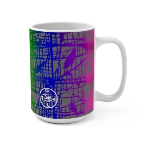 Rainbow Matrix Mug 15oz by Jumper Maybach®