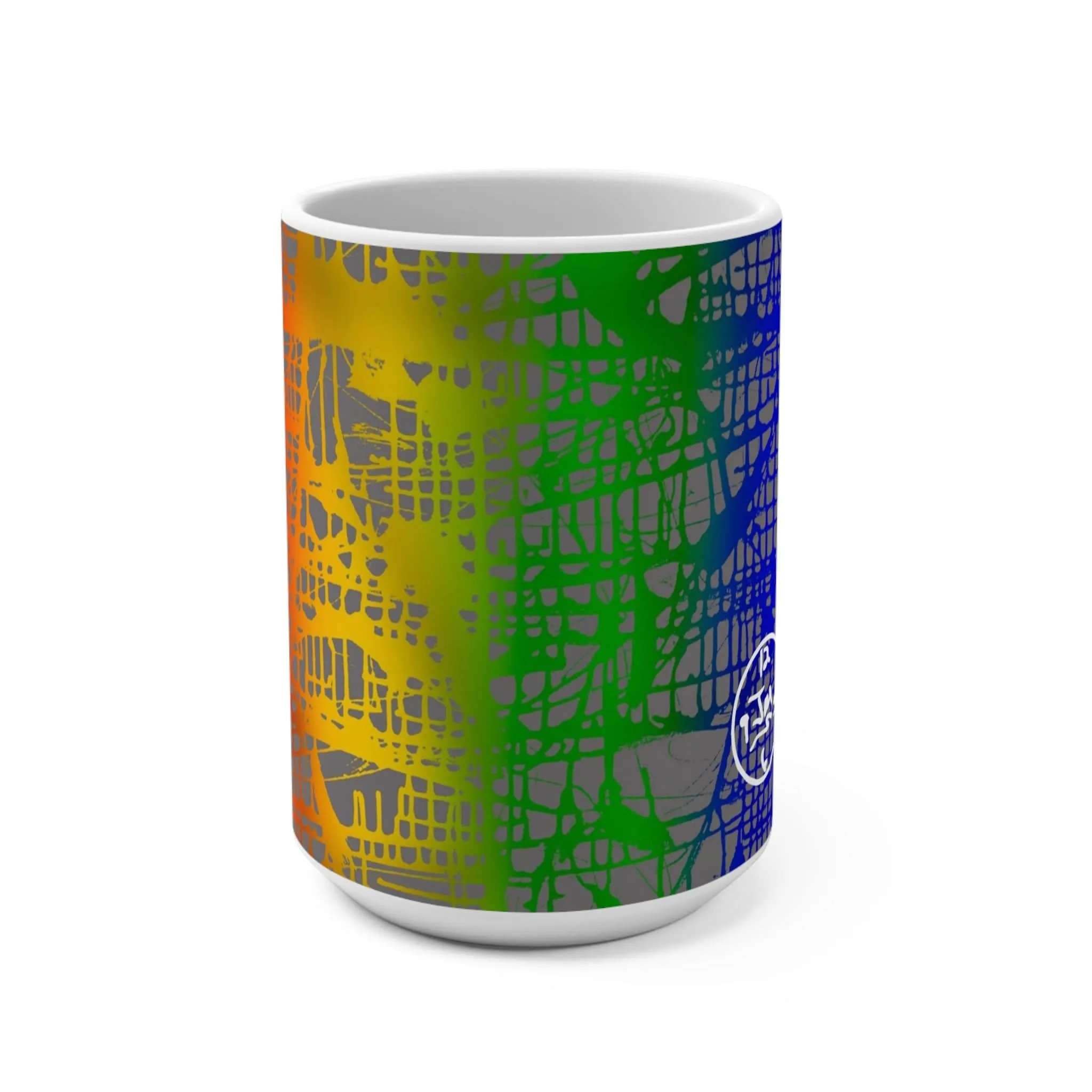 Rainbow Matrix Mug 15oz by Jumper Maybach®